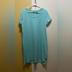 H by Halston Turquoise Essentials Scoop Neck Midi Dress (MP)